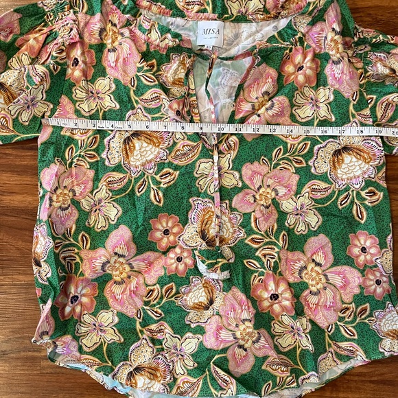 Misa | Suparna Floral Print Top | Color Kelly Blossoms XS - Picture 8 of 9